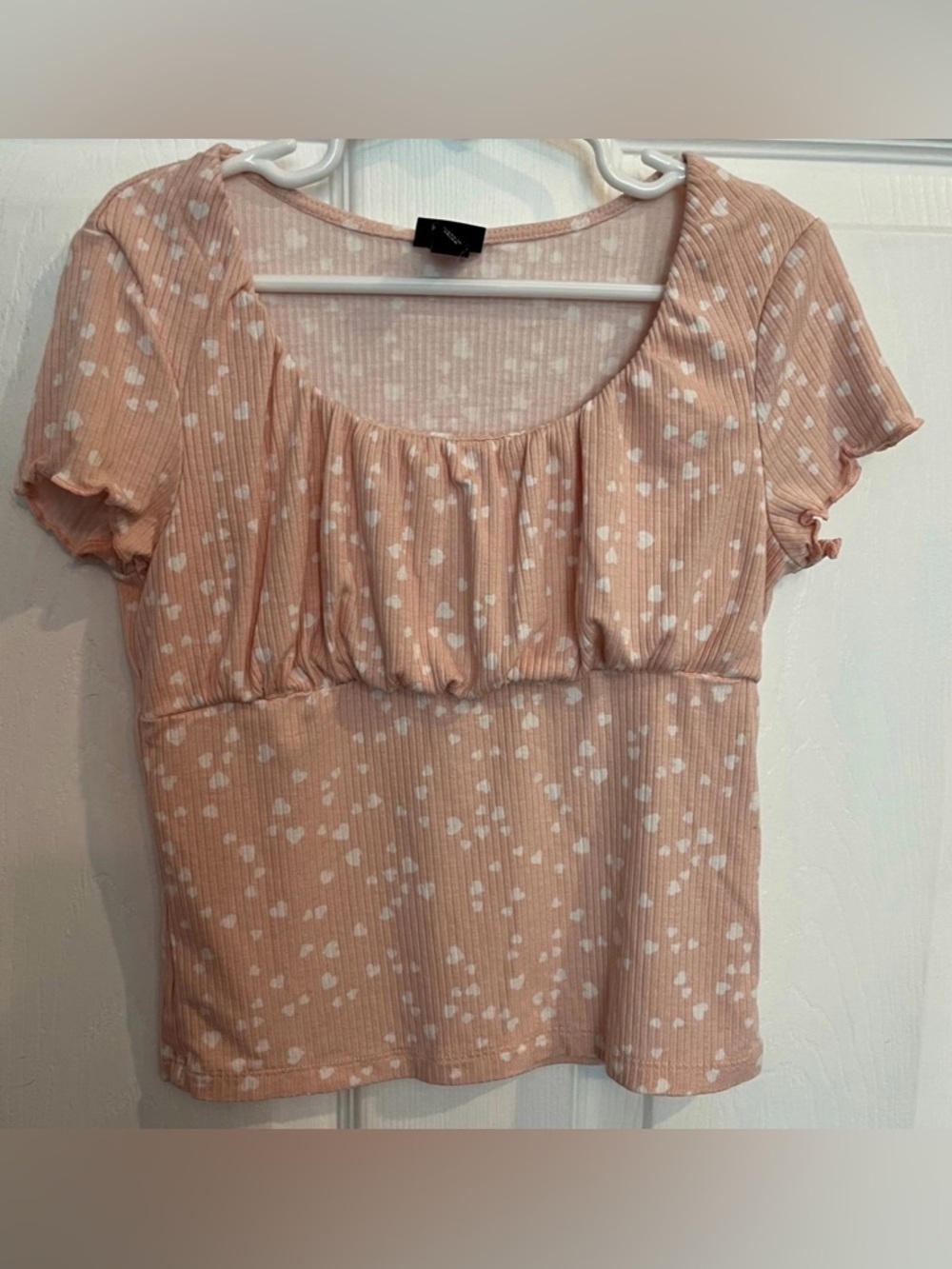 Top with Hearts Girls Size 6/7 Art Class